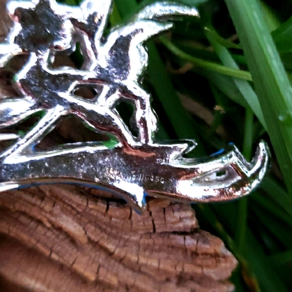 Rare 1940s Colorful Bird Duette Enamel Fur Clip - Picture 11 of 12